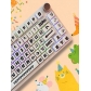 104+23 Animal Party PBT Dye-subbed XDA Keycap Set for Mechanical Keyboard English / Thai / Japanese / Russian / Arabic / French / German / Spanish